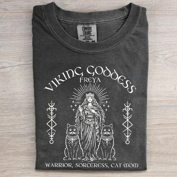FREYA VIKING SORCERESS CAT LOVER MYTHOLOGY SHIRT HHUE - 133