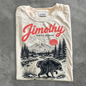 Jimothy Raccoon Shirt, Viral Seattle Raccoon Tee, Funny Round King T-Shirt AK-071