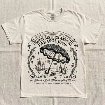 Owens Sisters Annual Parasol Jump Shirt, Practical Magic Witch T-Shirt AK-0140