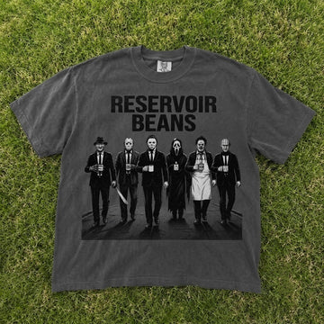 Reservoir Beans Funny Horror Movie Characters Vintage T-Shirt CT-0108