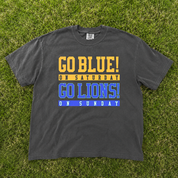 Go Blue Saturday Go Lions Tshirt, Cheer Quotes Team Spirit Shirt B-00116