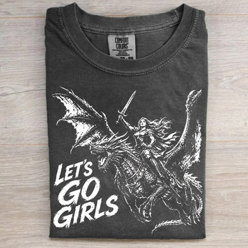 WARRIOR WOMAN DRAGON RIDER SHIRT HHUE - 131