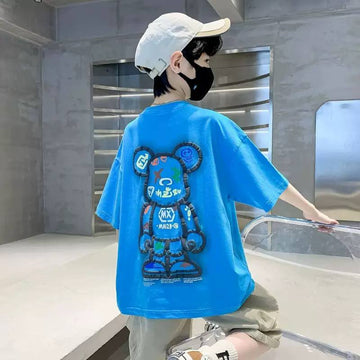 Boys' Oversized Bear Graphic T-Shirt