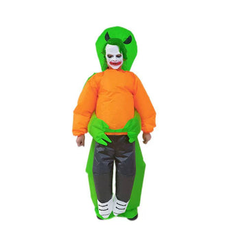 Inflatable Alien Carry Costume for Kids & Adults – Funny Halloween Cosplay Party Outfit