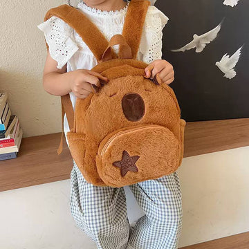 Kids Plush Bear Backpack – Cute Soft School & Travel Bag