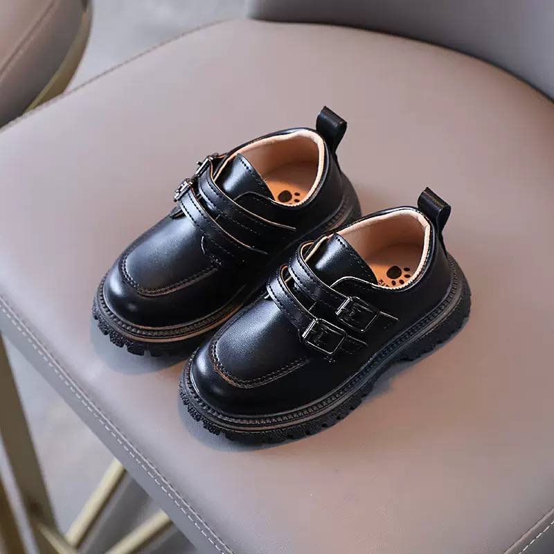 Kids Classic Buckle Loafers – Casual Dress Shoes for Boys & Girls