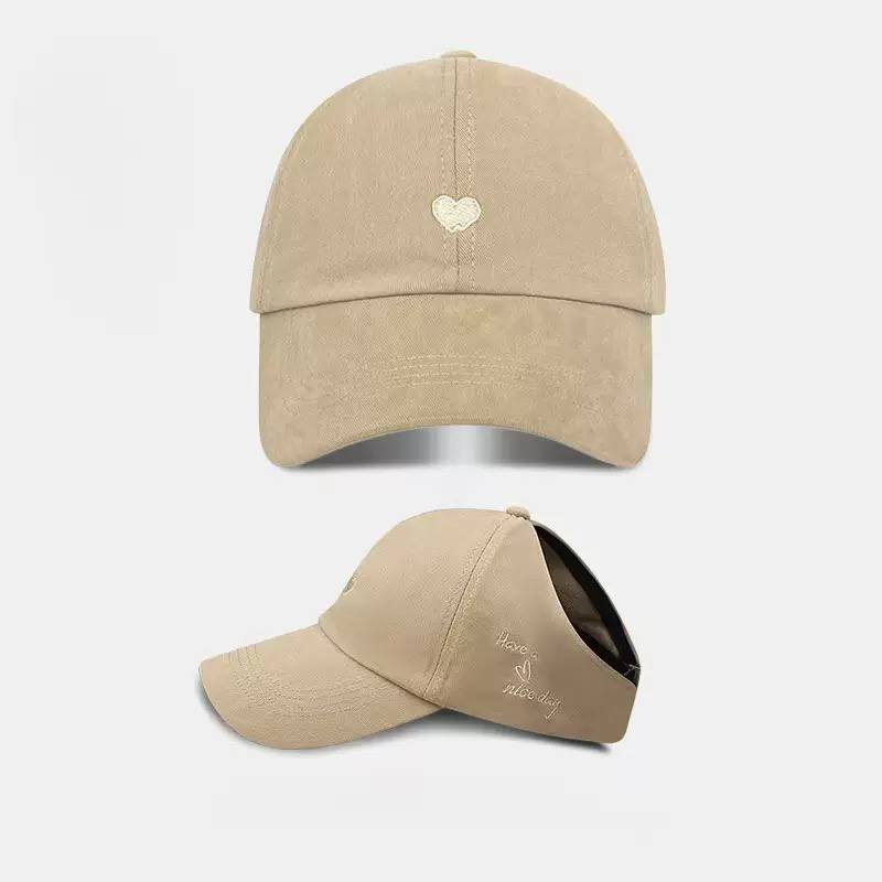 Kids Heart Embroidered Baseball Cap