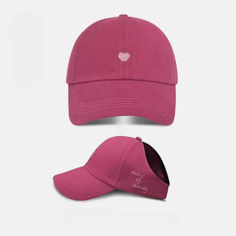 Kids Heart Embroidered Baseball Cap