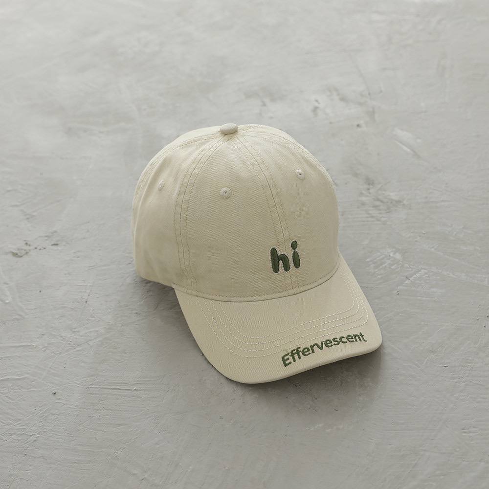 Kids "Hi" Embroidered Baseball Cap – Adjustable Cotton Sun Hat for Boys & Girls