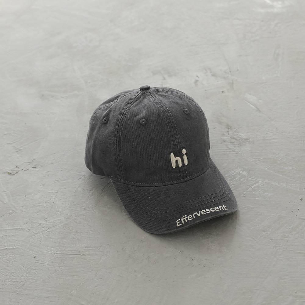 Kids "Hi" Embroidered Baseball Cap – Adjustable Cotton Sun Hat for Boys & Girls