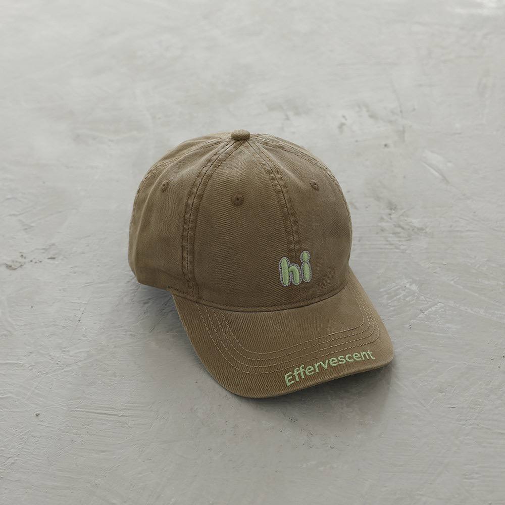 Kids "Hi" Embroidered Baseball Cap – Adjustable Cotton Sun Hat for Boys & Girls