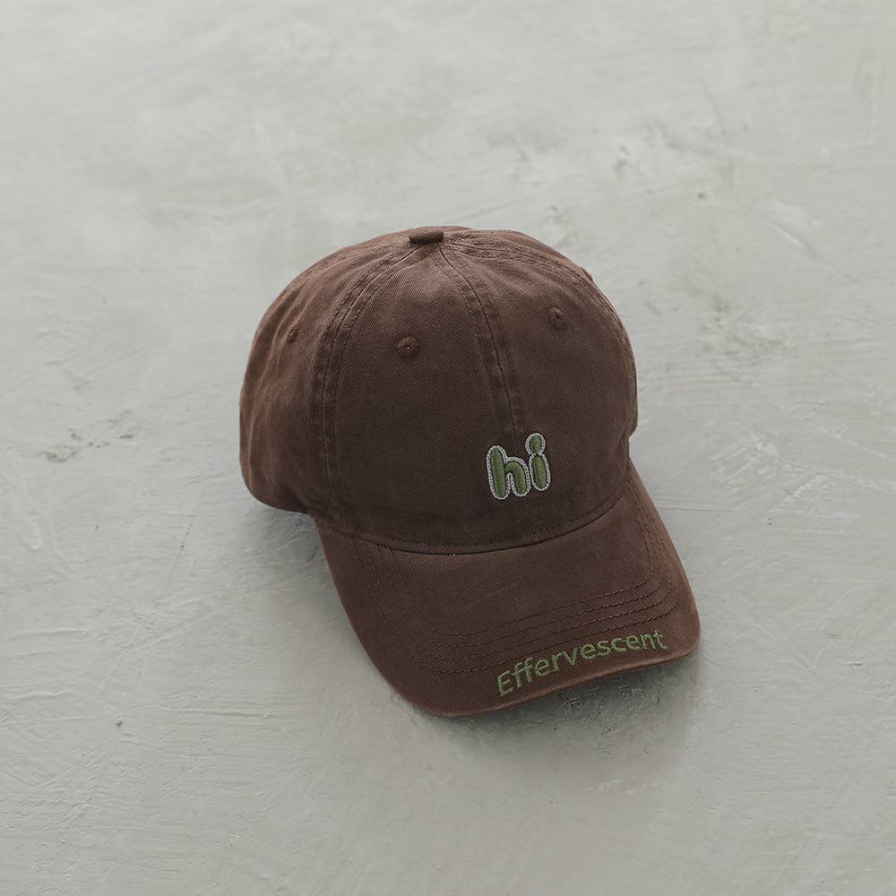 Kids "Hi" Embroidered Baseball Cap – Adjustable Cotton Sun Hat for Boys & Girls