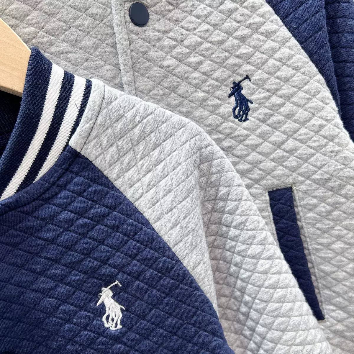 Kids Quilted Varsity Jacket & Denim Jeans Set – Boys Casual Baseball Jacket Outfit