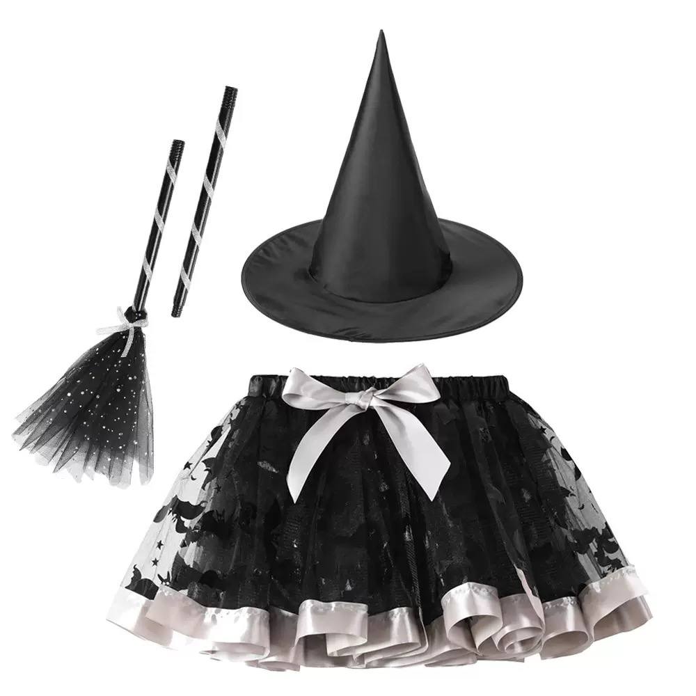 Kids Halloween Witch Costume Set