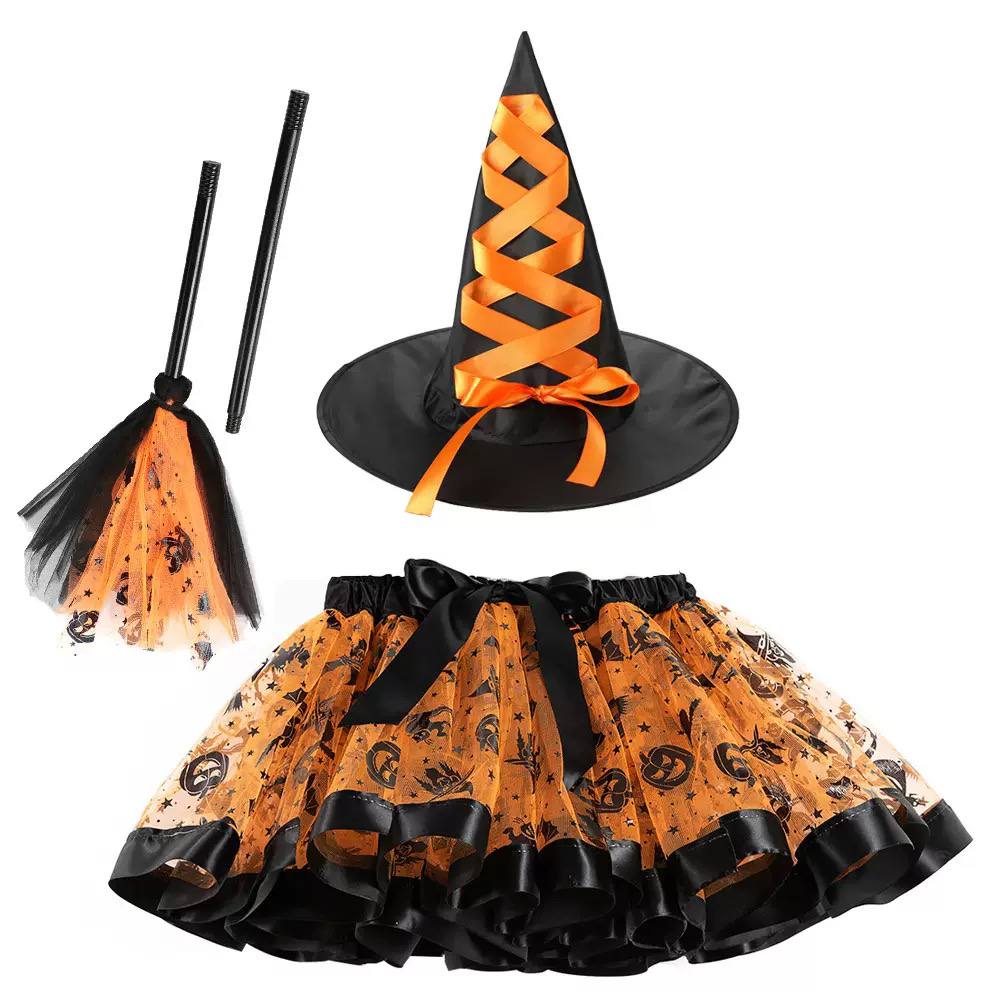 Kids Halloween Witch Costume Set