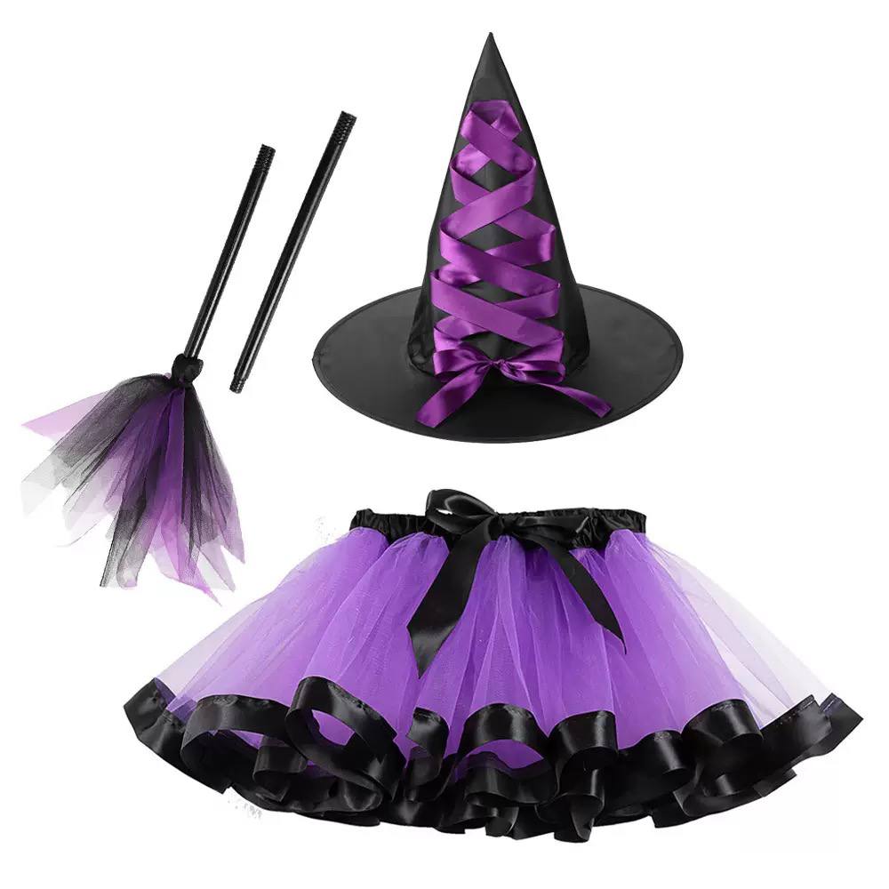 Kids Halloween Witch Costume Set