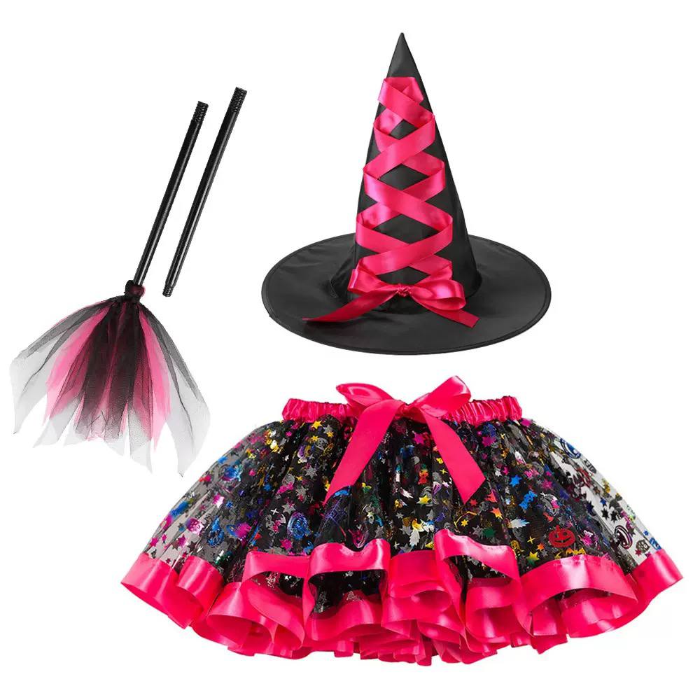 Kids Halloween Witch Costume Set