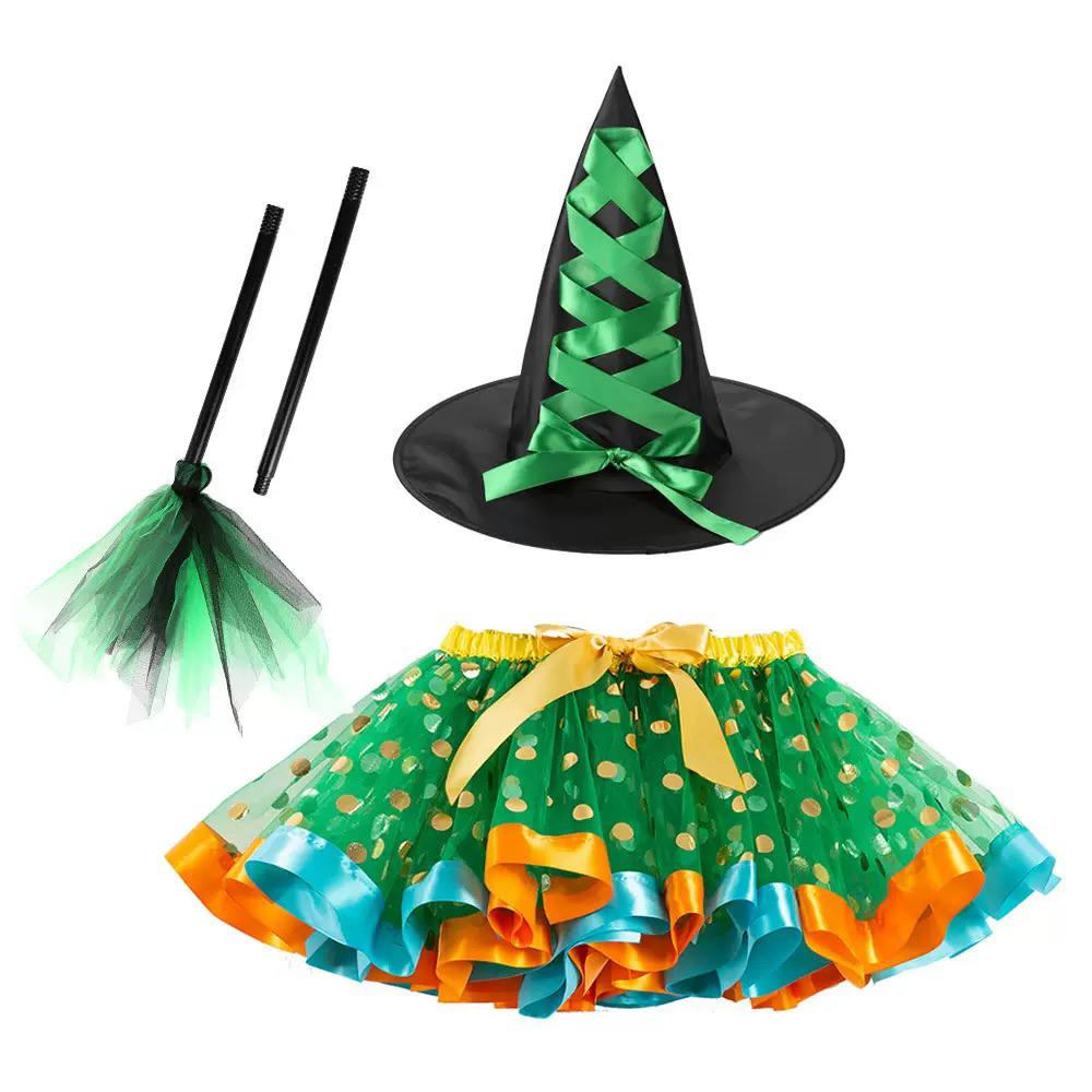 Kids Halloween Witch Costume Set