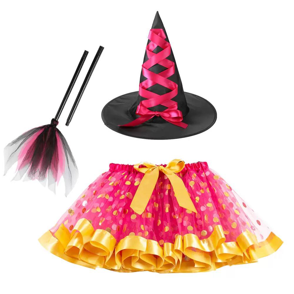Kids Halloween Witch Costume Set