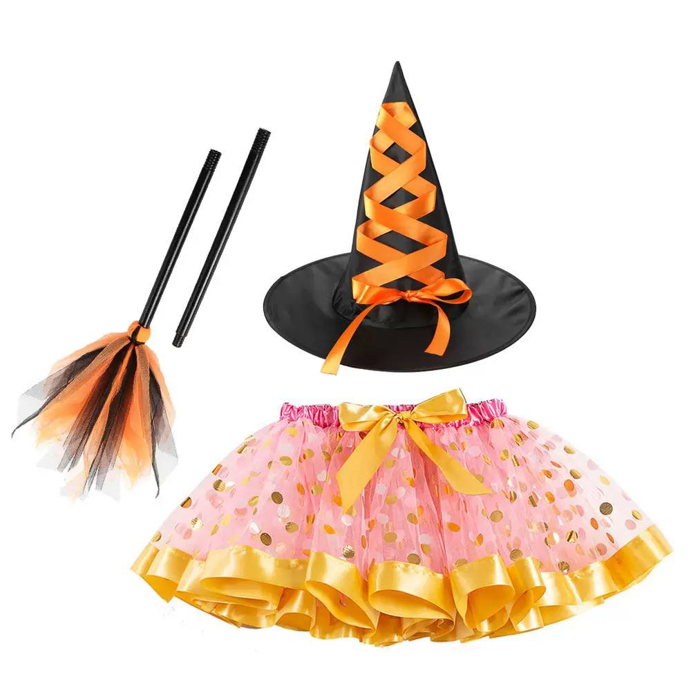 Kids Halloween Witch Costume Set