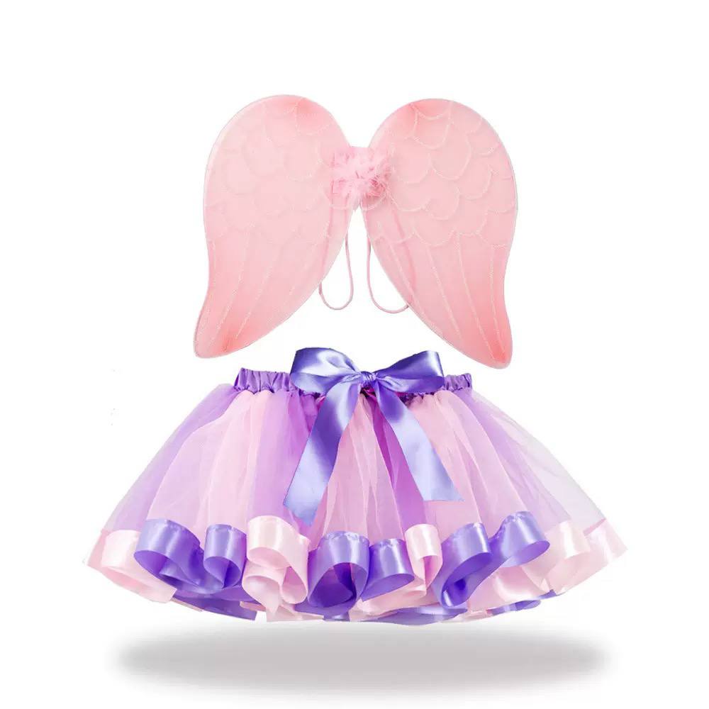 Kids Rainbow Fairy Costume Set