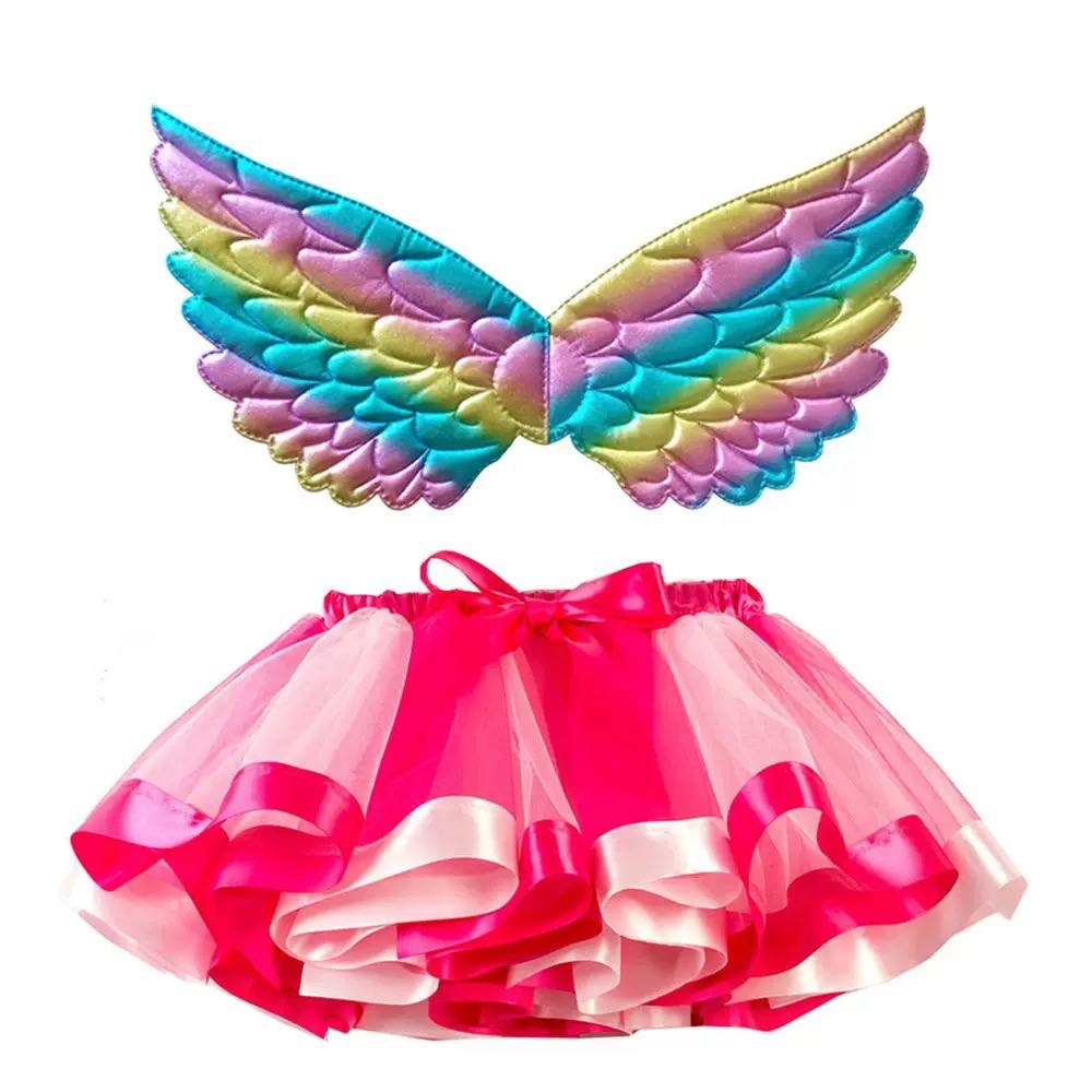 Kids Rainbow Fairy Costume Set