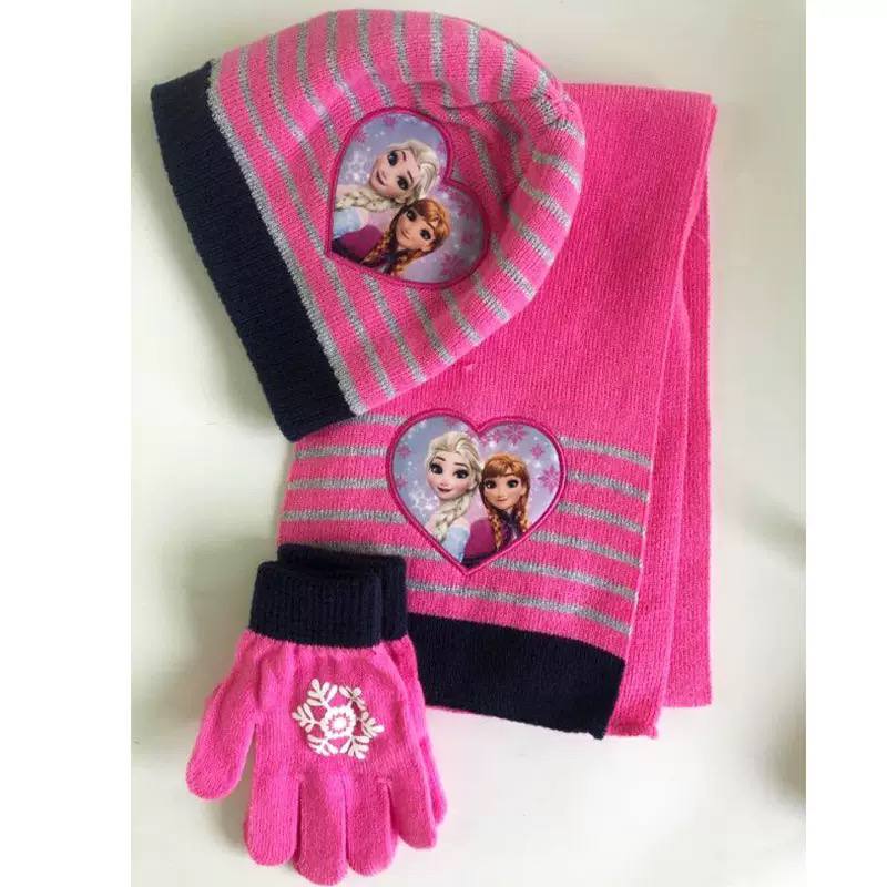 Kids Winter Hat Scarf Gloves Set