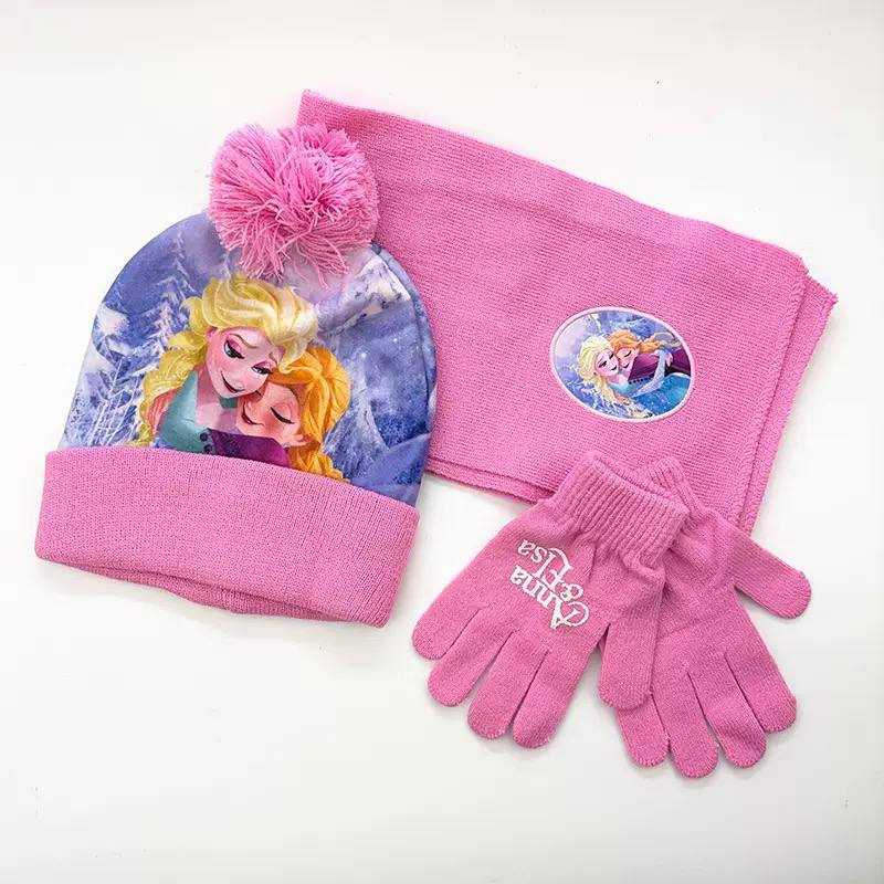 Kids Winter Hat Scarf Gloves Set