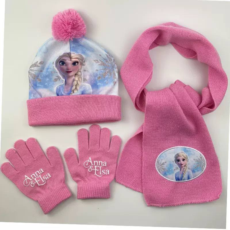 Kids Winter Hat Scarf Gloves Set