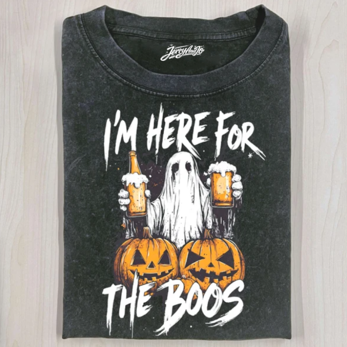 GHOST DRINKING ON HALLOWEEN T-SHIRT TR-00189