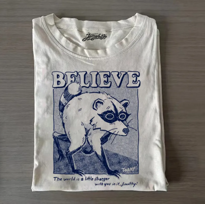 JIMOTHY BELIEVE SEATTLE RACCOON SHIRT TR-00163
