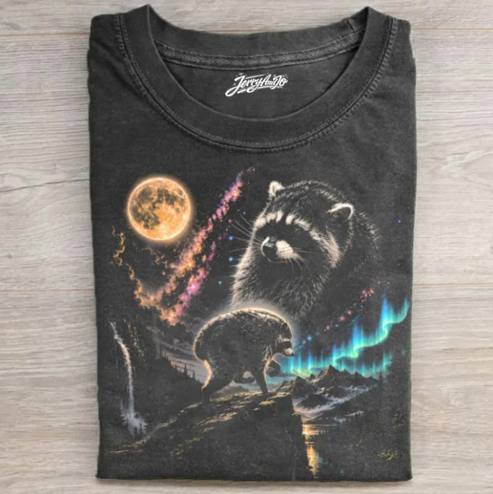 JIMOTHY RACCOON MOON T-SHIRT TR-00196