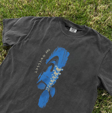 THE ODYSSEY TEE, GREEK POSTER TEXT LOGO HOMER GRAPHIC TEE BN-00199