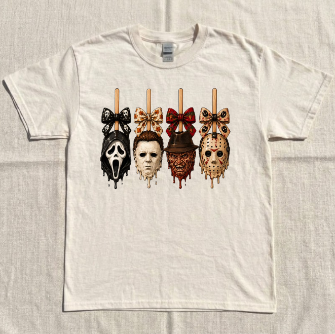 HORROR CANSY APPLE, SPOOKY SEASON CHARACTER TEE BN-00215