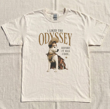 THE ODYSSEY TEE, GREEK MYTHOLOGY DOG TEE, I LIKED IF BEFORE IT WAS COOL TEE BN-00209