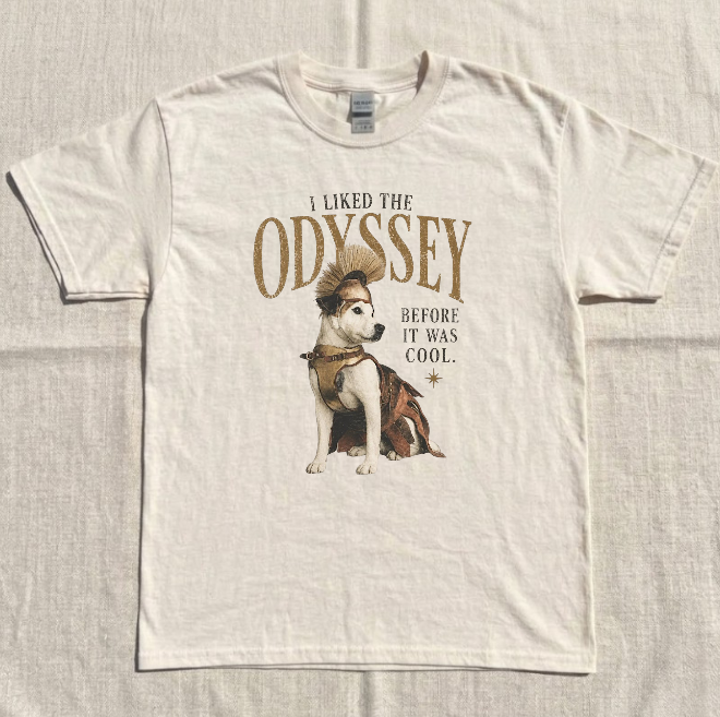 THE ODYSSEY TEE, GREEK MYTHOLOGY DOG TEE, I LIKED IF BEFORE IT WAS COOL TEE BN-00209