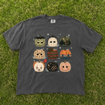 HORROR PUMPKIN SPOOKY HALLOWEEN SHIRT TR-00167