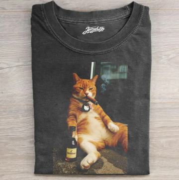 FUNNY CAT GRAPHICS SHIRT TR-00168