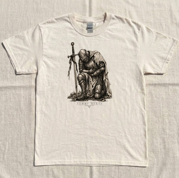 TUMMY HURTS KNIGHT TEE, FUNNY DARK FANTASY GRAPHIC TEE BN-00262