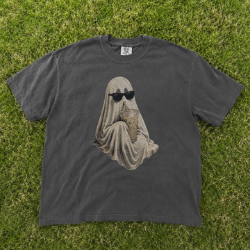 GHOST DRINKING COFFEE TEE BN-00188