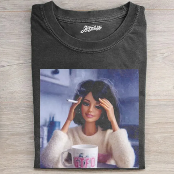 FUNNY SMOKING DOLL FACE  SHIRT TR-00171