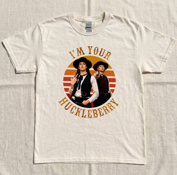 SOPHIE & CAITLIN TEE, I'M YOUR HUCKLEBERRY TEE, CUNNINGHAM BASKETBALL TEE BN-00217
