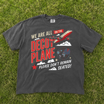WE ARE ALL ON THE DECOY PLANE TEE BN- 00291
