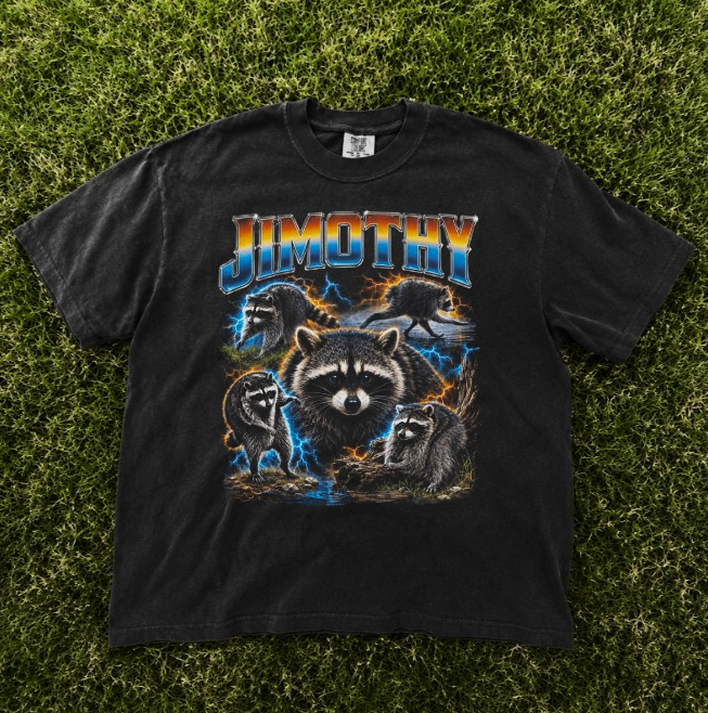 JIMOTHY RACCOON TEE, VIRAL SEATTLE MEME TEE BN-00194