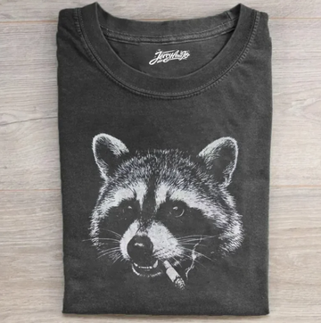 RACCOON SMOKE VINTAGE 90S SHIRT TR-00176