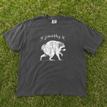 JIMOTHY RACCOON TEE, SEATTLE SPINE RACCOON GIFT, VIRAL ANIMAL MEME GRAPHIC TEE BN-00220