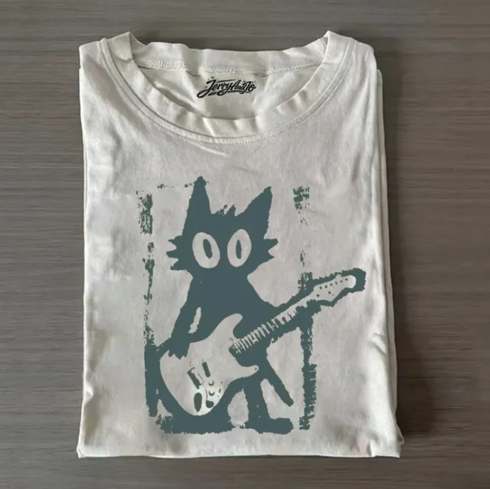 ROCK STAR CAT SHIRT TR-00184