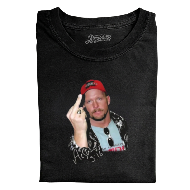 MEN'S STREET‑STYLE PORTRAIT SHORT‑SLEEVE TEE, FIGURE GESTURE PRINT CASUAL  T‑SHIRT LL - 0179