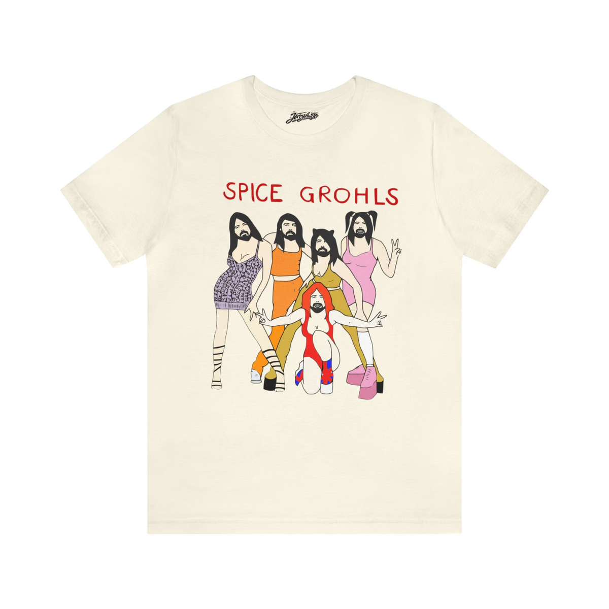 SPICE GROHLS SHIRT, SPICE GROHLS GIRLS DAVE MUSIC FUNNY PARODY SHIRT BT-00197