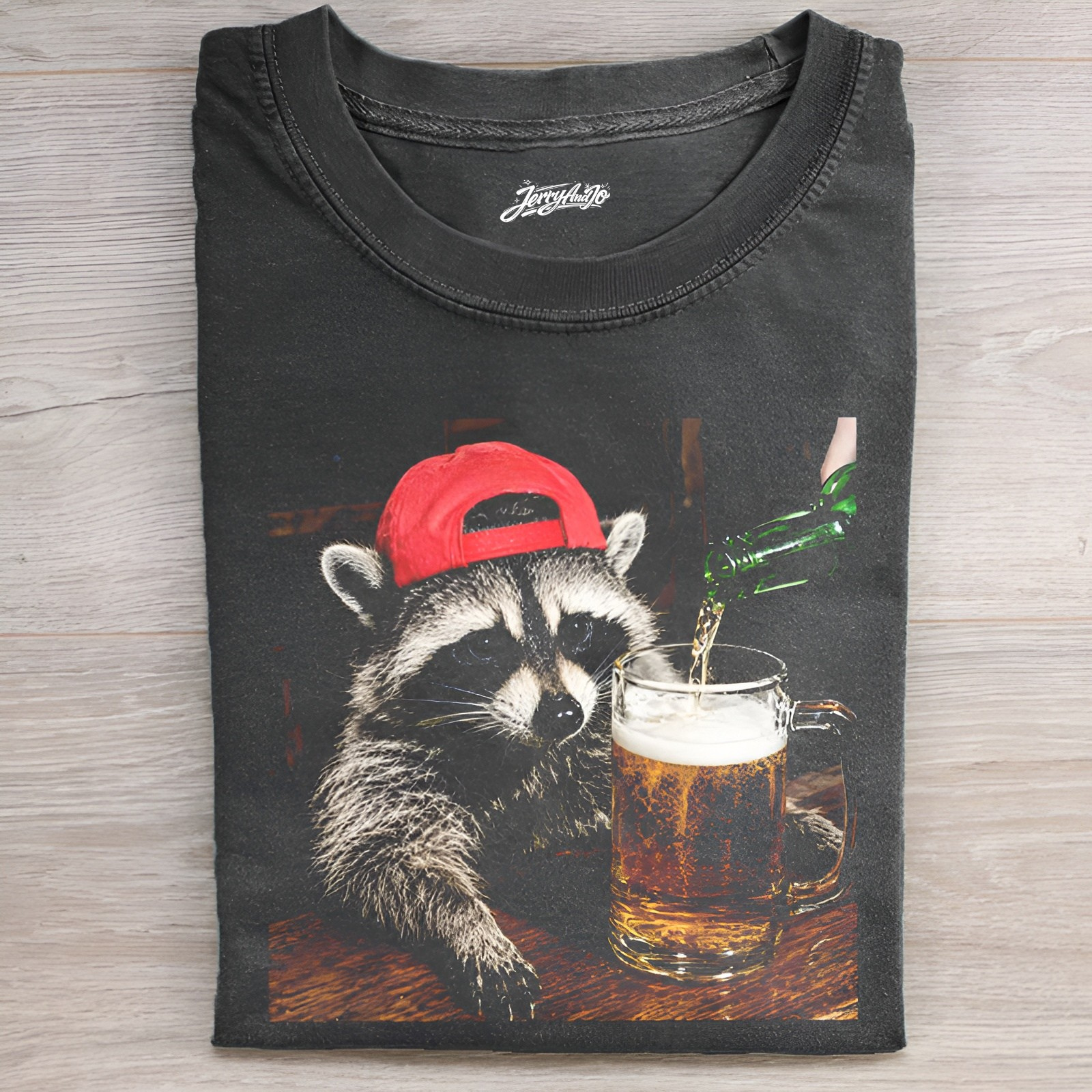 FUNNY RACCOON BEER PATRIOTIC T-SHIRT BT-00203